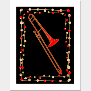 Christmas Trombone Posters and Art